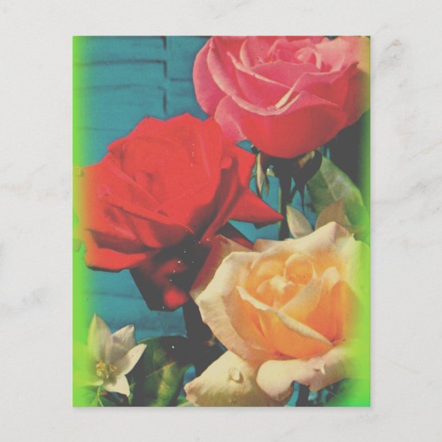 Stationäre Vintage Rose (Vorderseite)