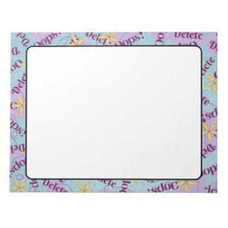 Stationäres Papier für 8.5" x11 Notepad Notizblock