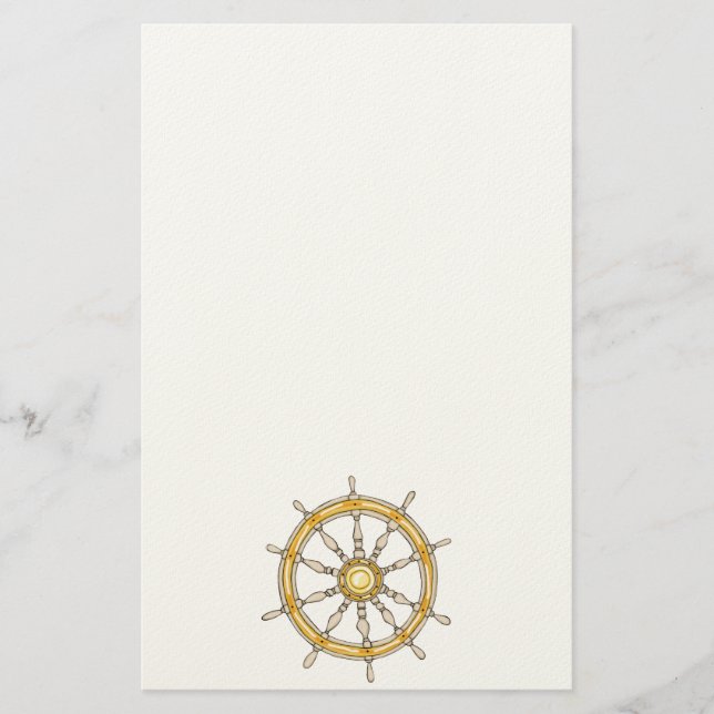 Stationerie für das Schiffrad 1 Briefpapier (Vorderseite)