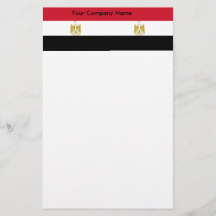 Stationery mit der Flagge Ägyptens Briefpapier