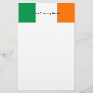 Stationery mit der Flagge Irlands Briefpapier