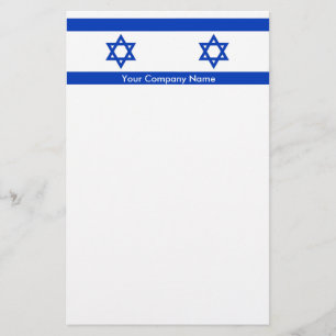 Stationery mit der Flagge Israels Briefpapier