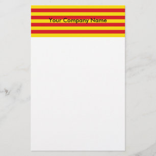 Stationery mit der Flagge Kataloniens Briefpapier