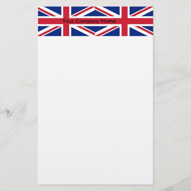 Stationery mit Flagge des Vereinigten Königreichs Briefpapier (Vorderseite)