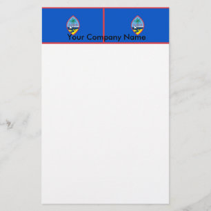 Stationery mit Flagge von Guam Briefpapier