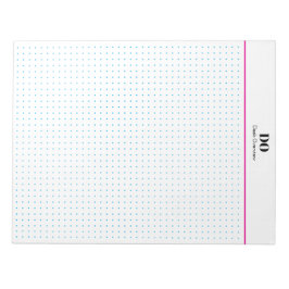 Stationery Monogram Initials Dot Grid Notepad Notizblock