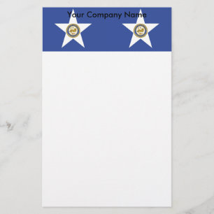 Stationery with Flag Houston City, USA Briefpapier