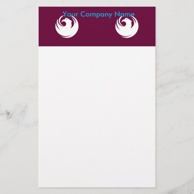 Stationery with Flag of Phoenix, Arizona Briefpapier (Vorderseite)