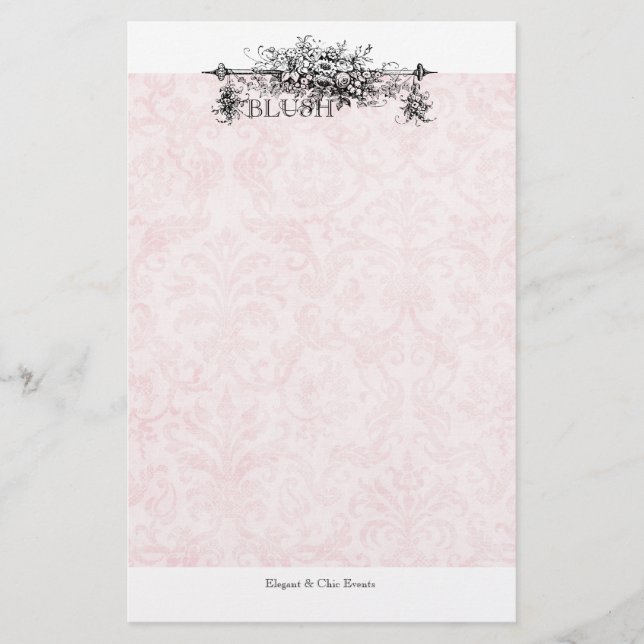 Stationierpakete für den Blush Damask Briefpapier (Vorderseite)