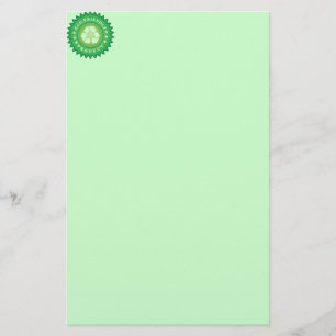 Stationierung ökologischer Produktaufkleber Briefpapier
