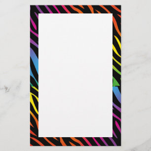 Stationierung "Rainbow zebra" Briefpapier