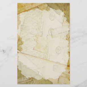 Stationierung Vintager Altbriefe Briefpapier