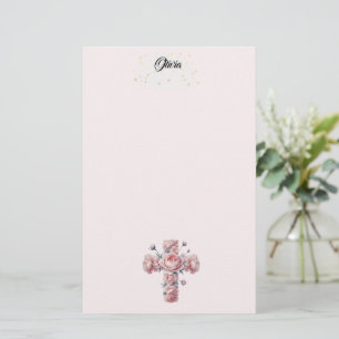 Stationierung zwischen Rose und Kreuz Briefpapier
