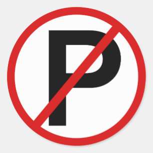 Stationnement non autorisé Stickers