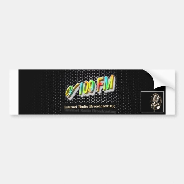 Stations-Fahne V109 FM Autoaufkleber (Vorne)