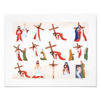 Stations of the Cross, Religious Art Fotodruck