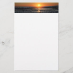 Stationspapier zum Sonnenuntergang-Foto Briefpapier