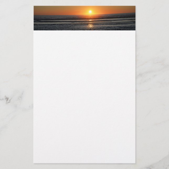 Stationspapier zum Sonnenuntergang-Foto Briefpapier (Vorderseite)