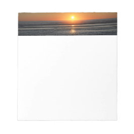 Stationspapier zum Sonnenuntergang-Foto Notizblock