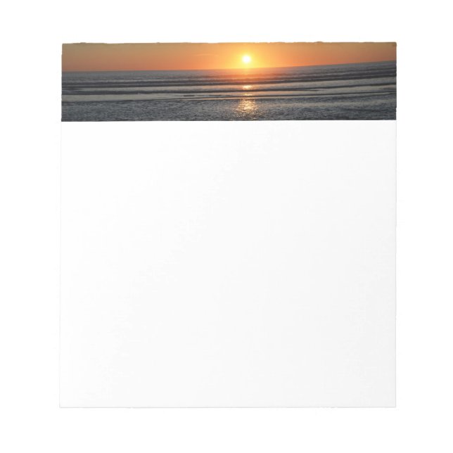 Stationspapier zum Sonnenuntergang-Foto Notizblock (Vorderseite)