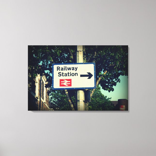 Stationszeichen Leinwanddruck (Vorderseite)