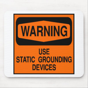 Statische Erdeinrichtung verwenden Mousepad