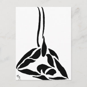 statische Trapez Rückstandsfalte Postkarte