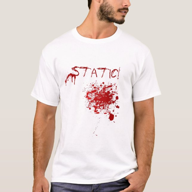 Statischer "Spritzen-" T - Shirt (Vorderseite)