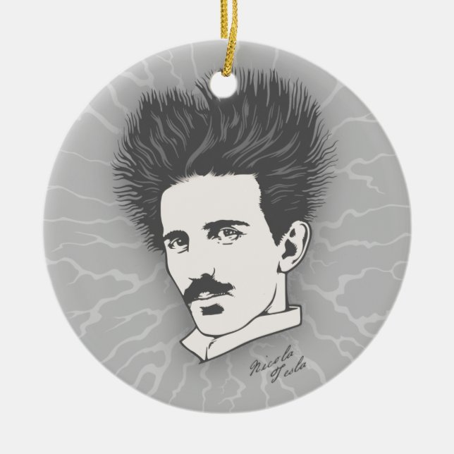 Statisches Tesla Keramikornament (Vorne)