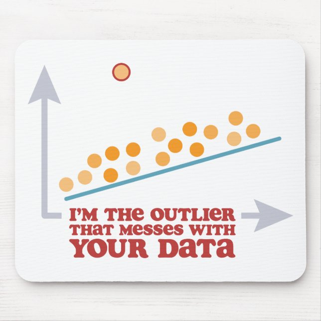 Statistik-Außenseiter Mousepad (Vorne)