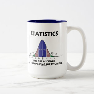 Statistik-Kunst-Wissenschaft der Formalisierung Zweifarbige Tasse