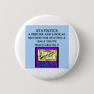 STATISTIK-Statistiker-Spaß Button