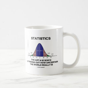 Statistiken die Kunst u. die Wissenschaft von Kaffeetasse