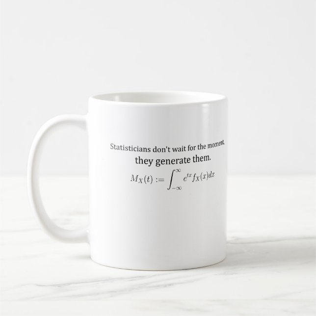 Statistiker warten nicht kaffeetasse (Links)