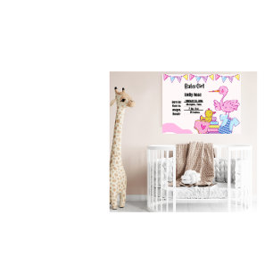 Statistiques de naissance de bébé fille décoration