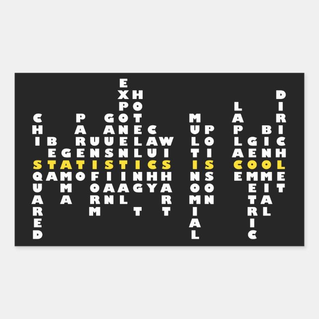 Statistiques est Sticker Cool (Devant)