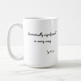 Statistisch bedeutend auf jede Art Kaffeetasse