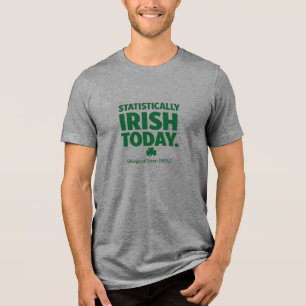 Statistisch gesehen irisch - St. Patrick's Day Tri-Blend Shirt