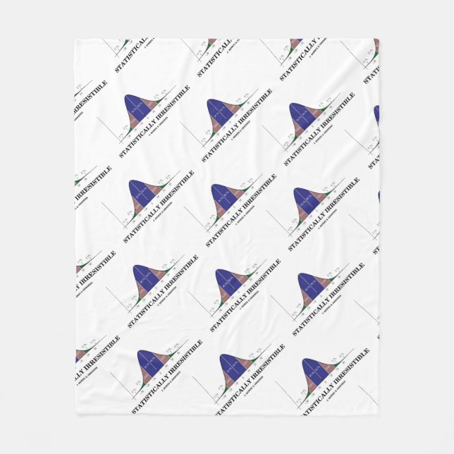 Statistisch unwiderstehlicher Spaß der Glockenkurv Fleecedecke (Vorderseite)