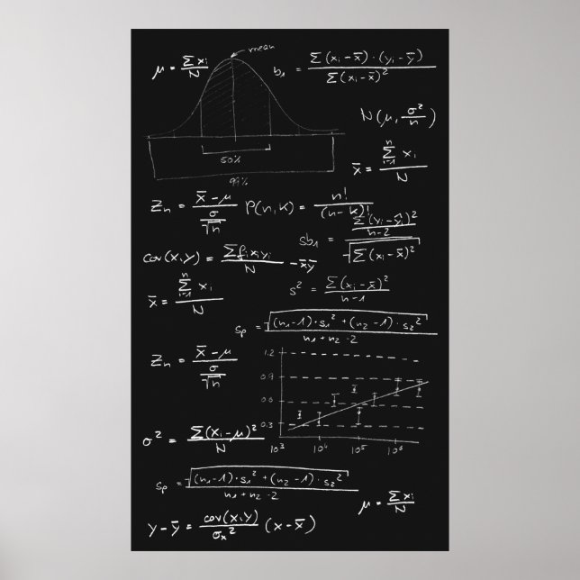Statistische Tafel Poster (Vorne)