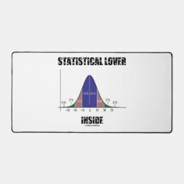 Statistischer Lover Inside Bell Curve Geek Spaß Schreibtischunterlage