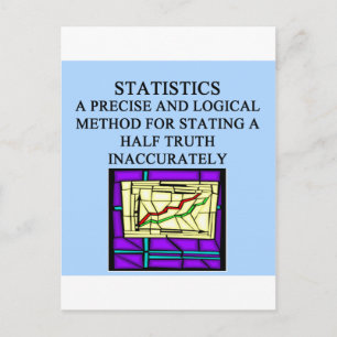 Statistischer Spaß Postkarte
