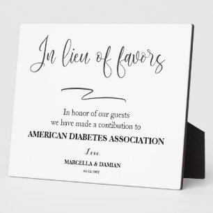 Statt bevorzugt Tabletop Plaque mit Easel Fotoplatte