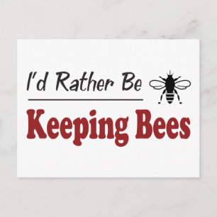 Stattdessen Behaltend Bienen Postkarte