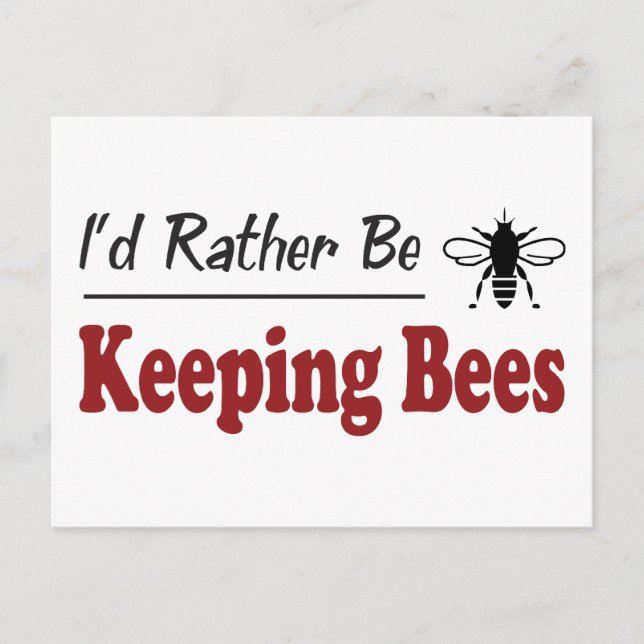 Stattdessen Behaltend Bienen Postkarte (Vorderseite)