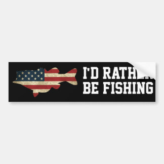 Stattdessen fischen wir die amerikanische Flagge Autoaufkleber