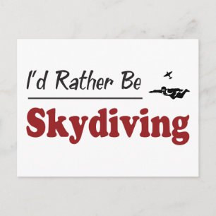 Stattdessen Skydiving Postkarte