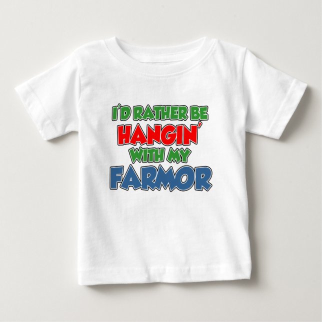 Stattdessen sollte man mit dem Bauernhof umgehen Baby T-shirt (Vorderseite)