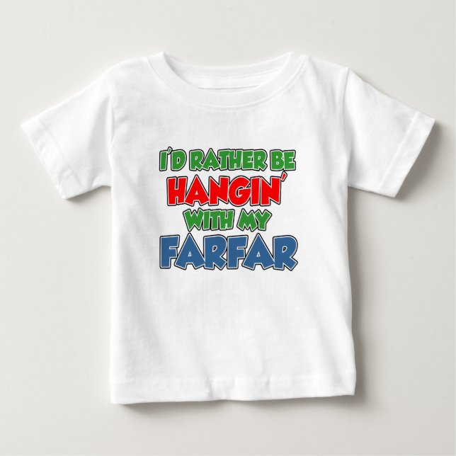 Stattdessen sollte man mit weit weg hantieren baby t-shirt (Vorderseite)