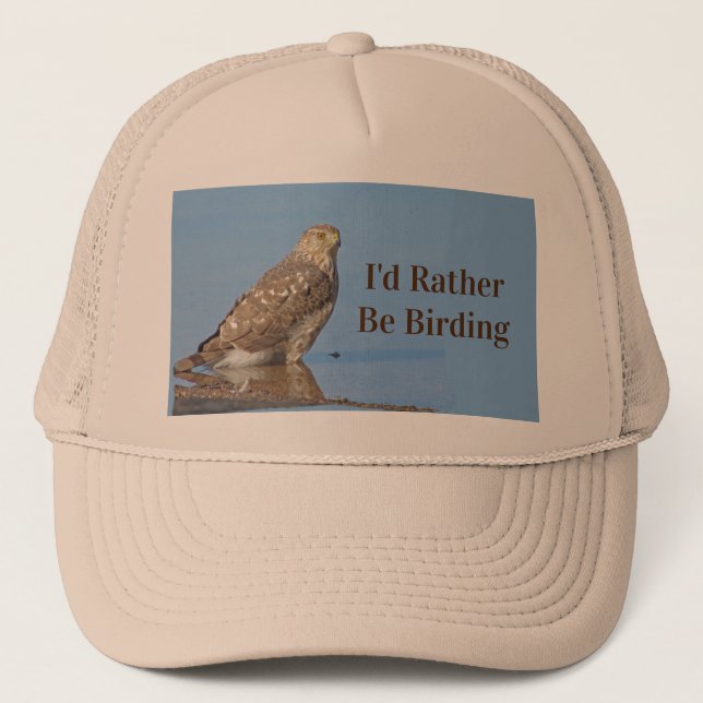 Stattdessen Vogelbeobachtung Hobby Wild Raptor Bir Truckerkappe (Vorderseite)